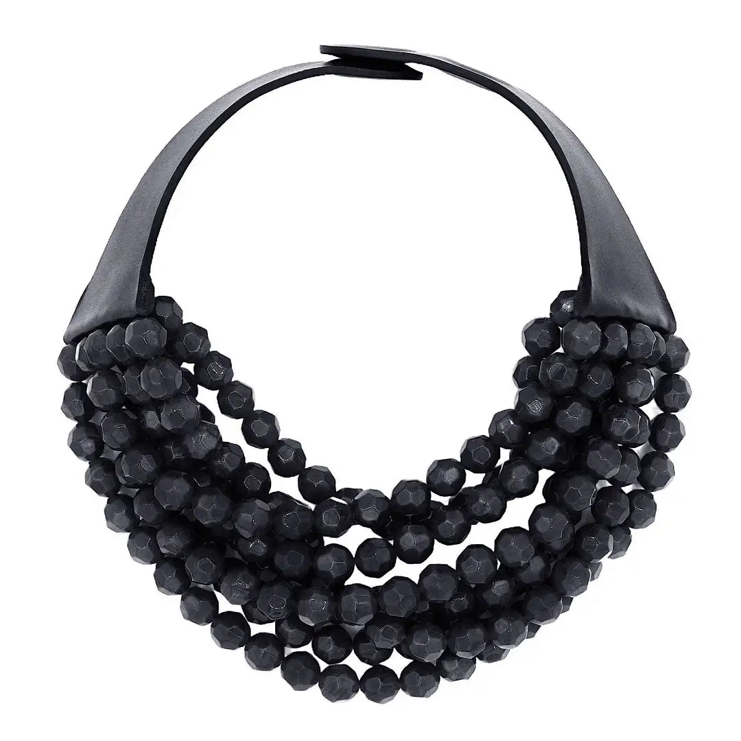 CHUNKY BEADED LAYERED NECKLACE