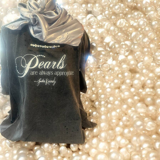 Pearls are Always Appropriate Tattered shirt