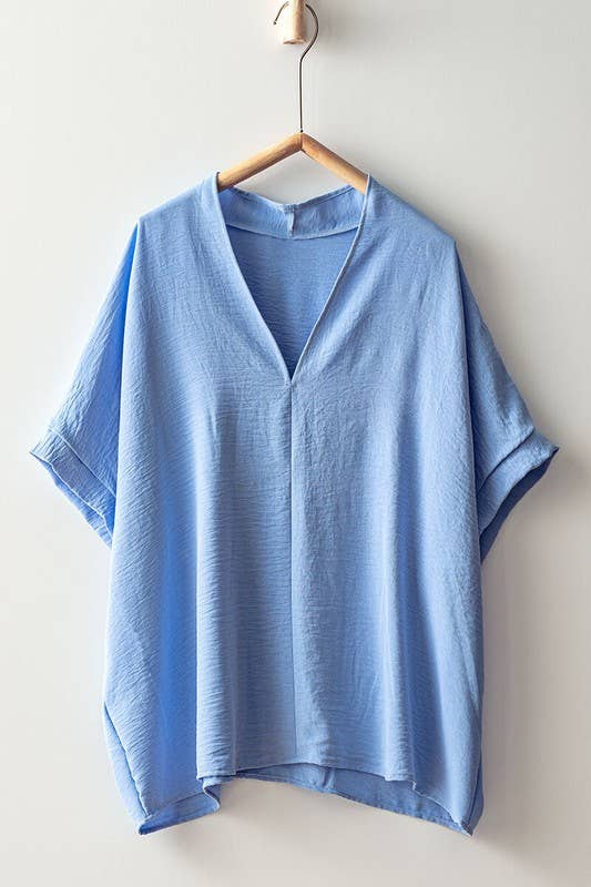 Breezy Airflow V-Neck Top-SS