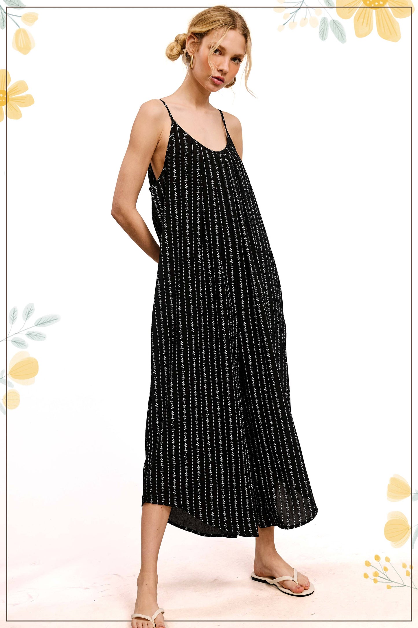 Spaghetti Strap Sleeveless Long Jumpsuit