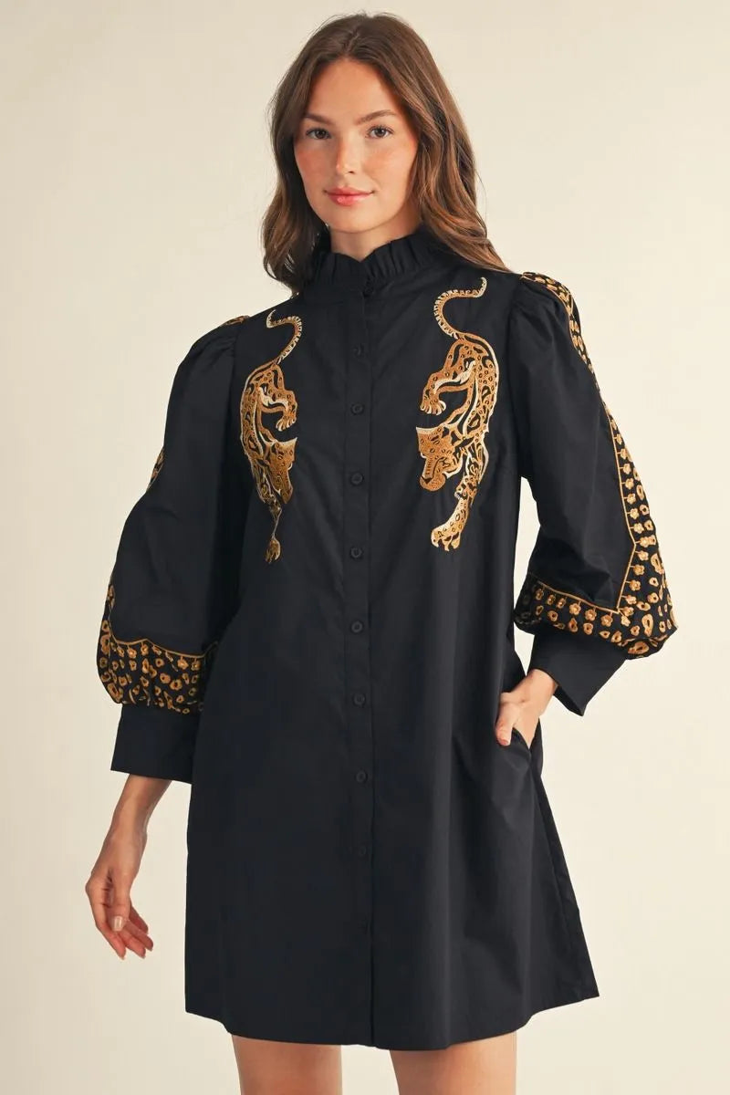 3/4 Puff sleeve dress