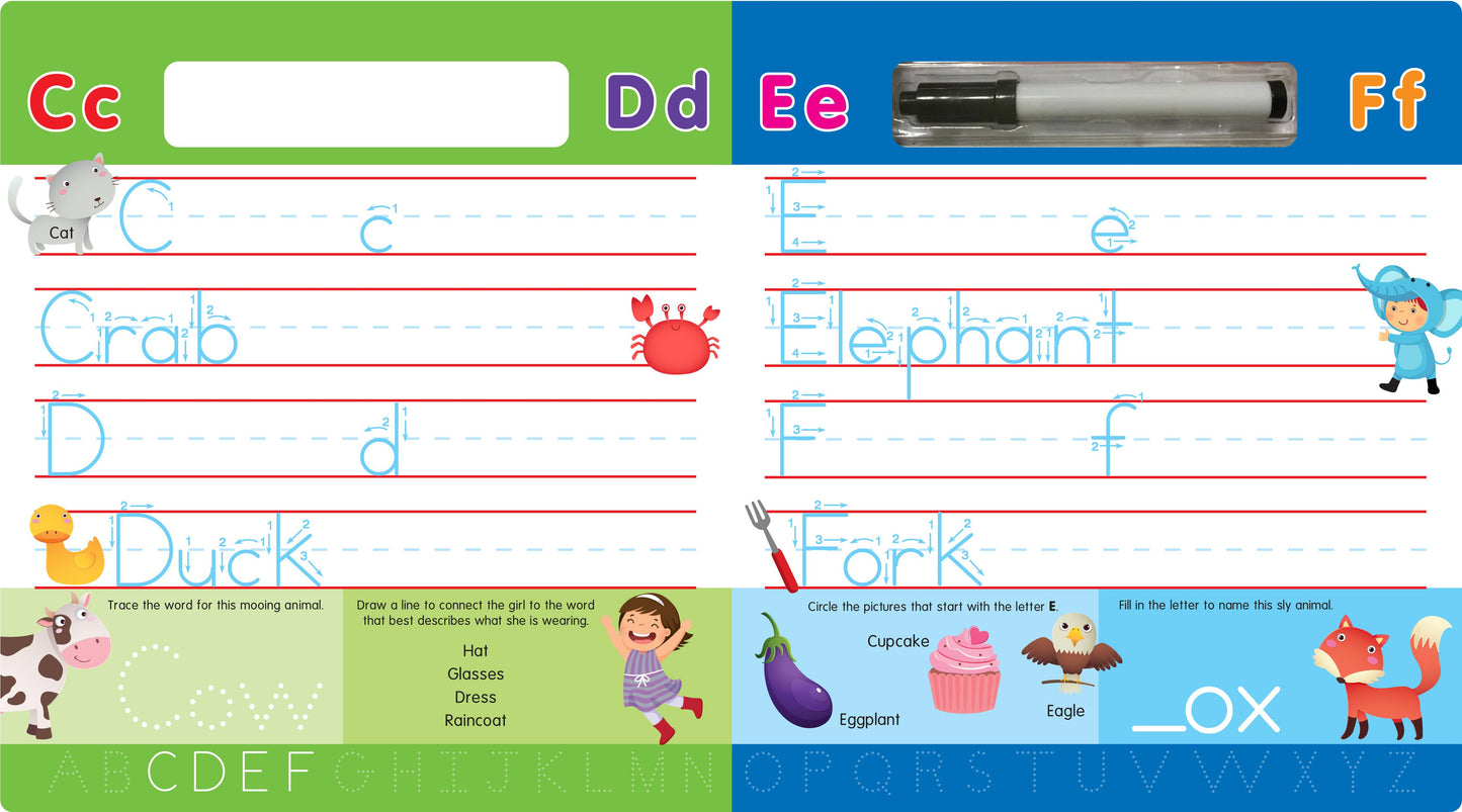 ABCs Write-On and Wipe-Off: Learn How to Write the Alphabet