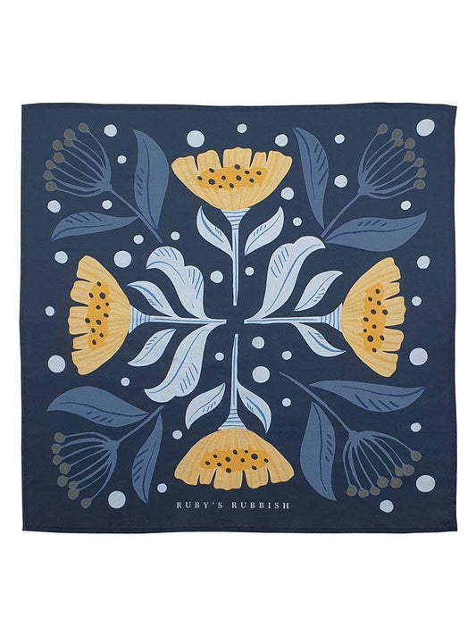 Navy & Yellow Bandana