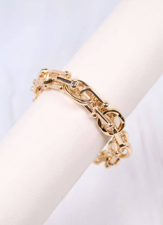 Jaime Metal Link Bracelet GOLD