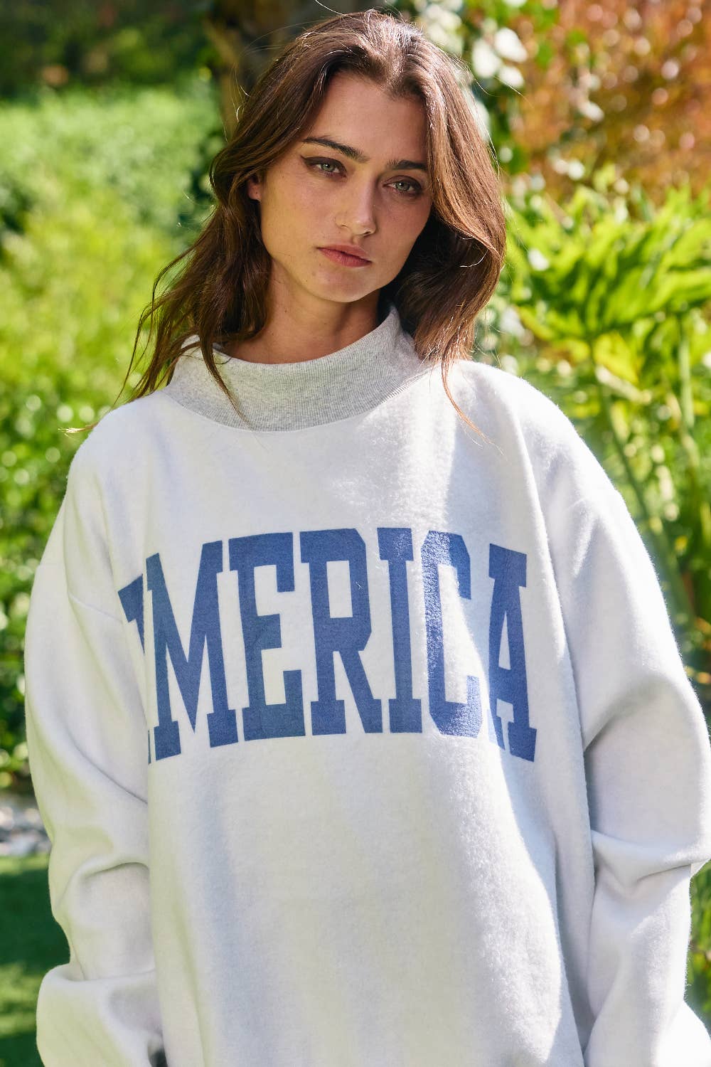 VINTAGEUSA Reversible USA/America Graphic Sweatshirt