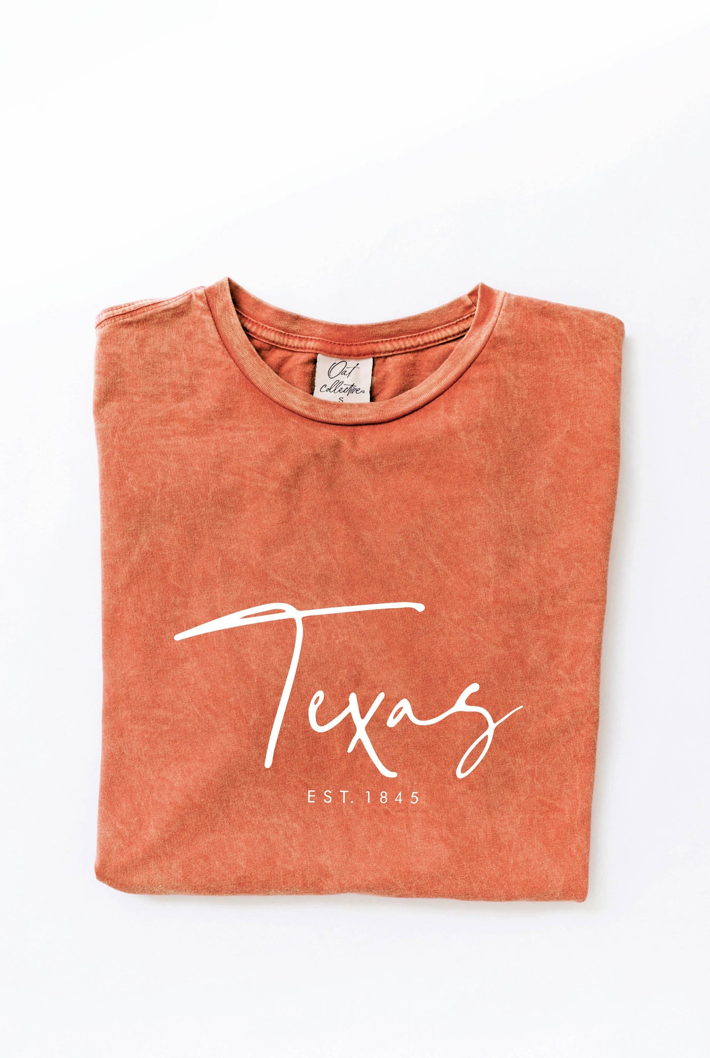 TEXAS EST. 1845 Mineral Washed Graphic Top