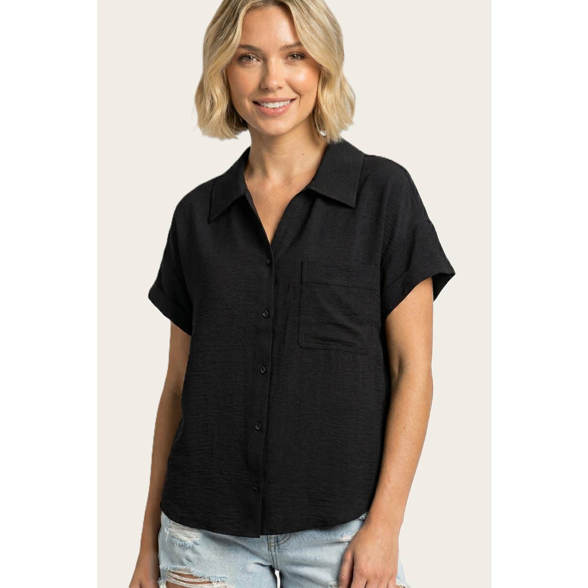 COLLARED BUTTON DOWN SHIRT