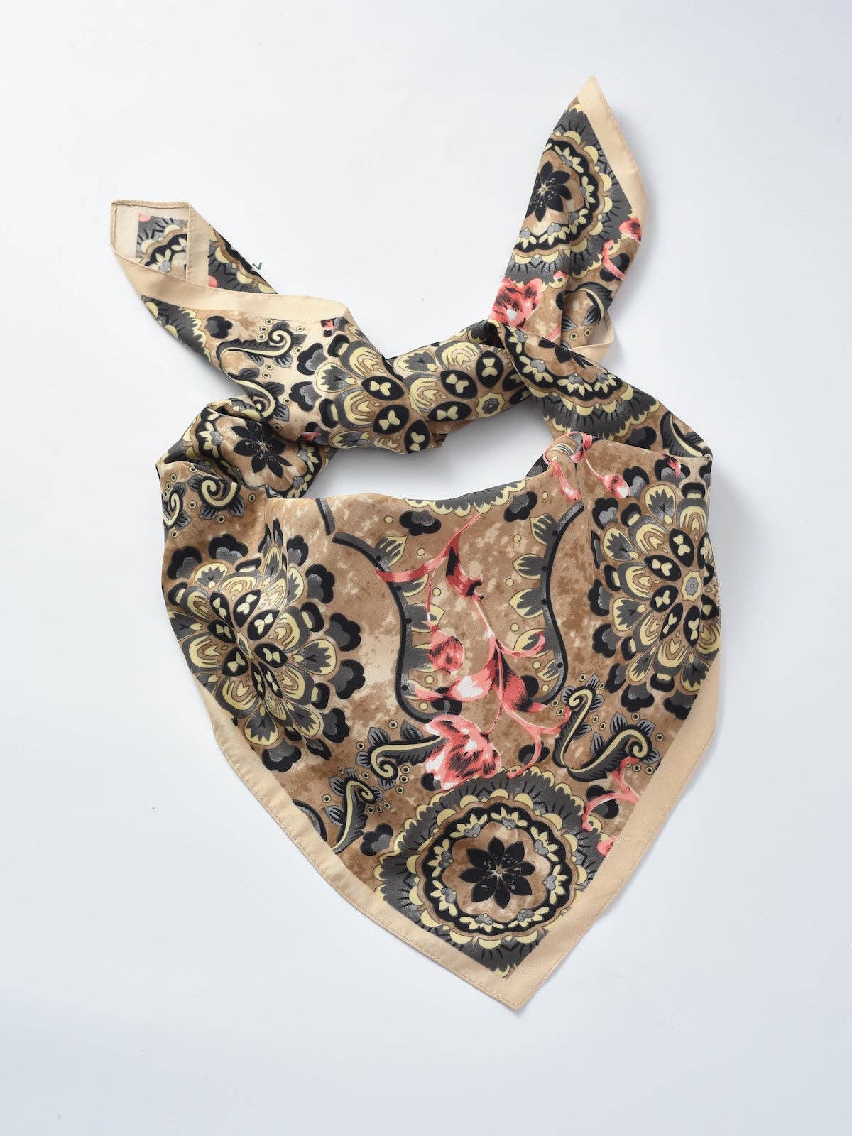 Scarvii - Floral Print Square Scarf