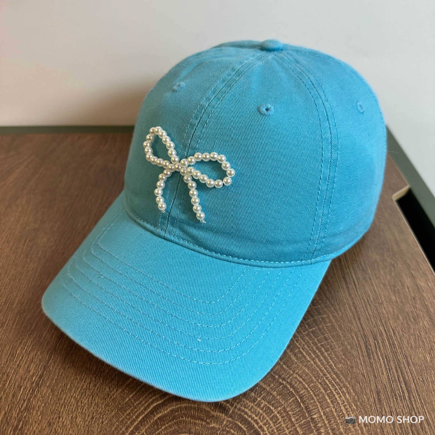 Pearl bow  baseball cap