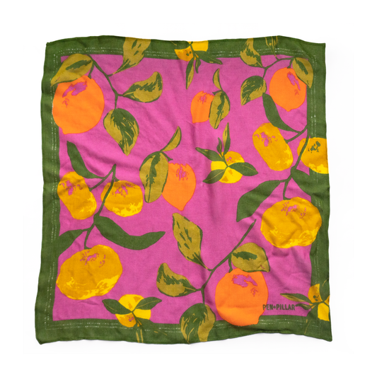 Lemon and Orange Citrus Bandana