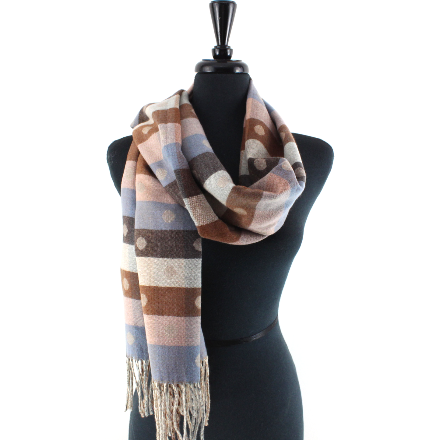 Polka Dots Reversible Scarf