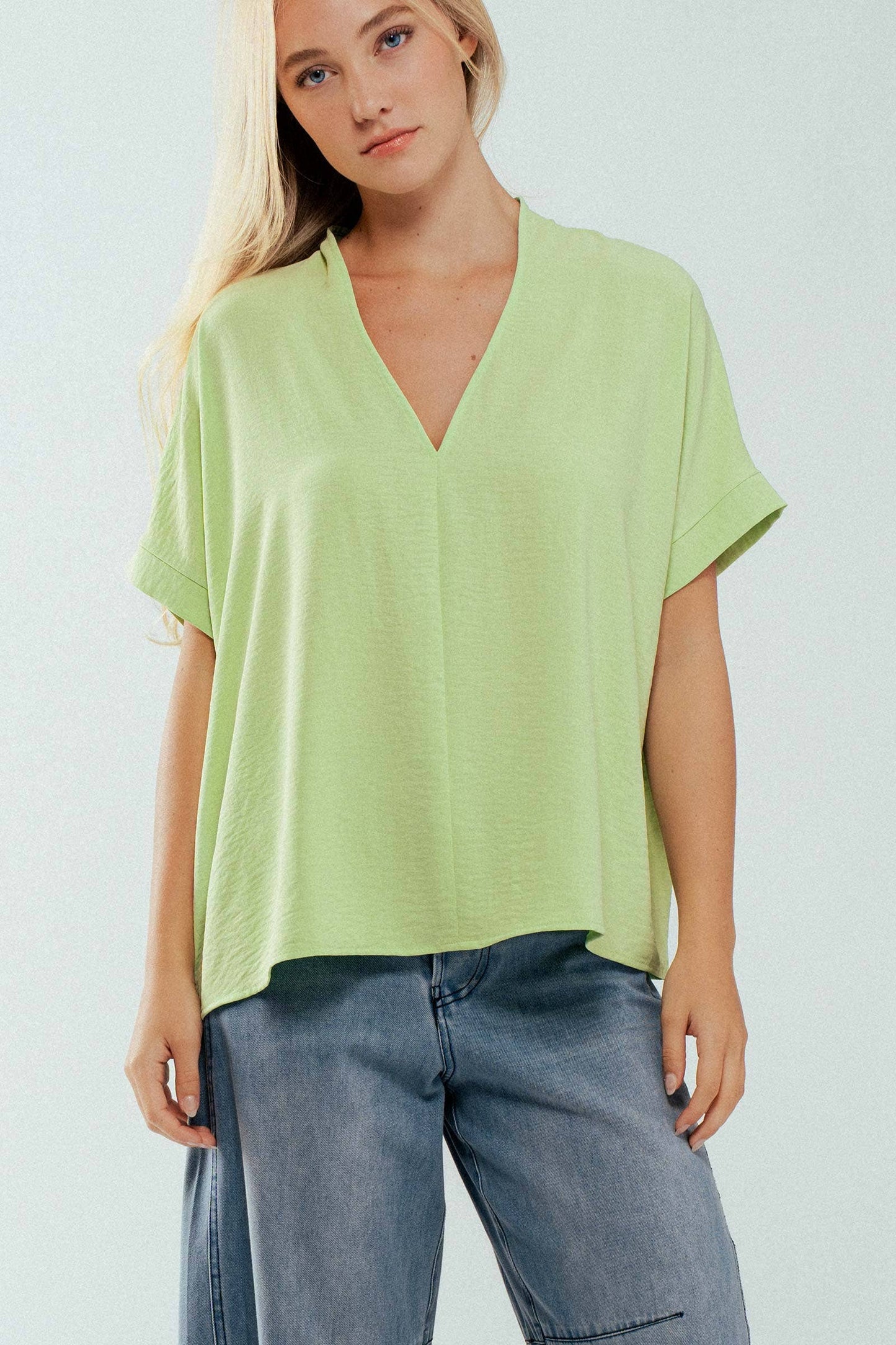 Breezy Airflow V-Neck Top-SS