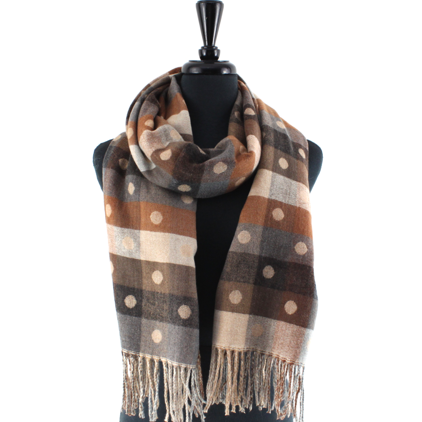 Polka Dots Reversible Scarf