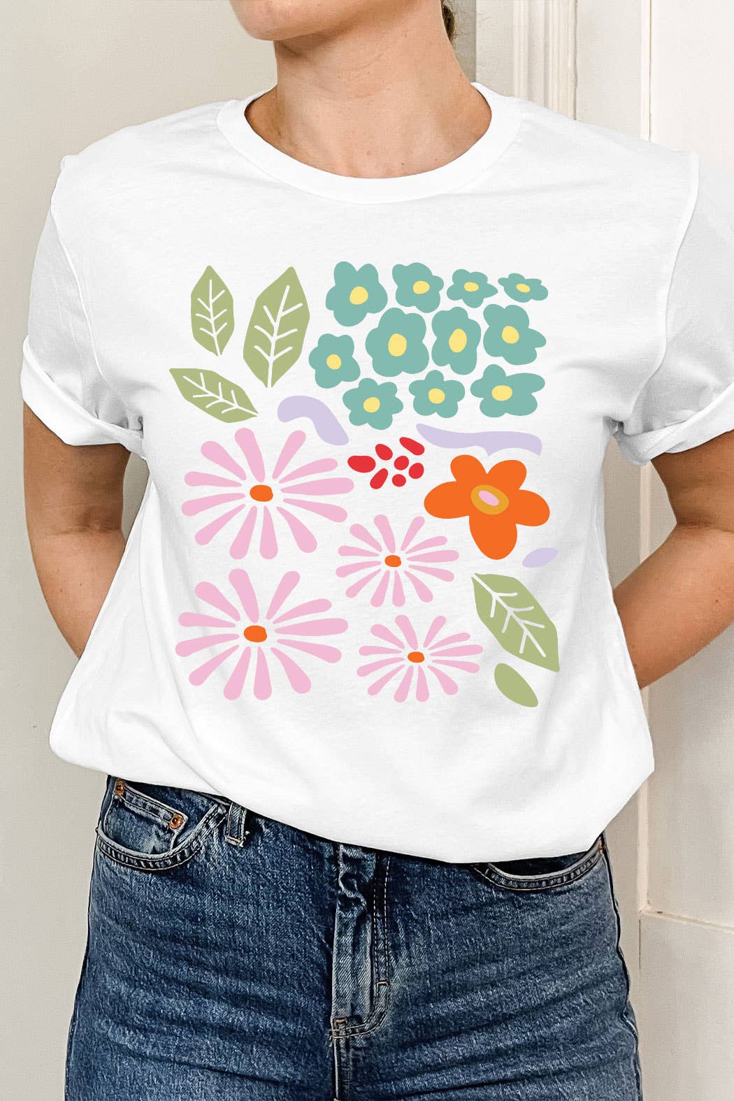 Abstract Floral  Tee