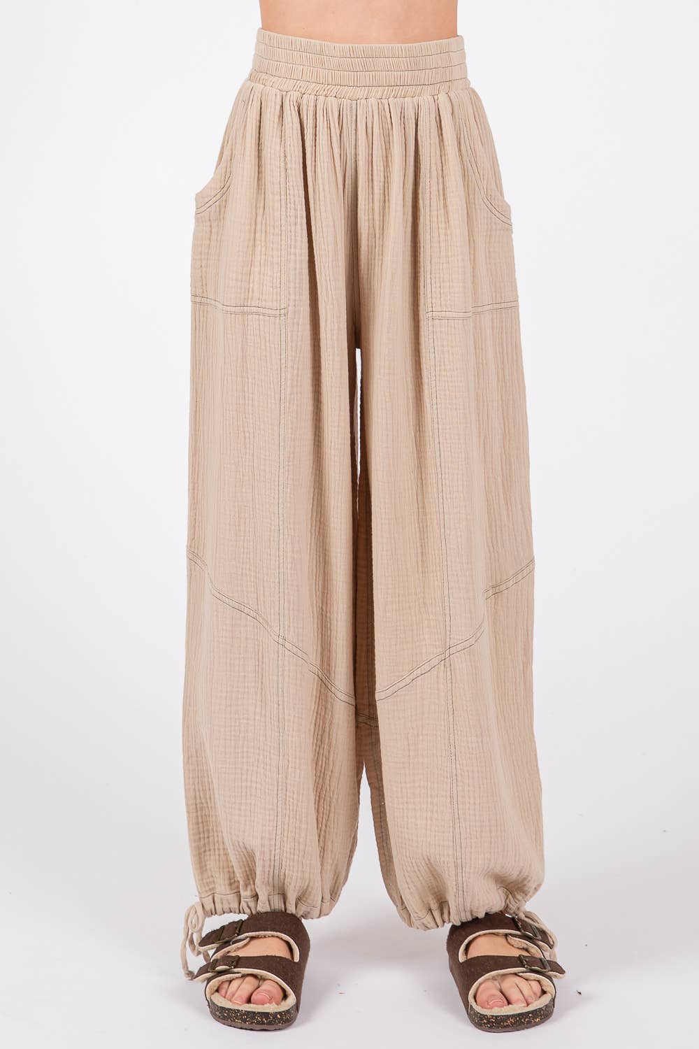 DOUBLE GAZUZE BOHEMIAN PANT