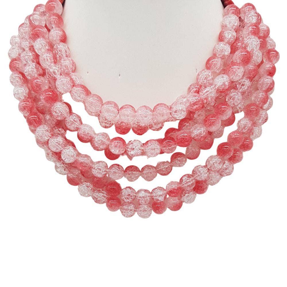 CHUNKY BEADED LAYERED MAGNETIC NECKLACE