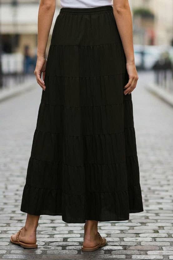 LUNA TIERED MAXI SKIRT