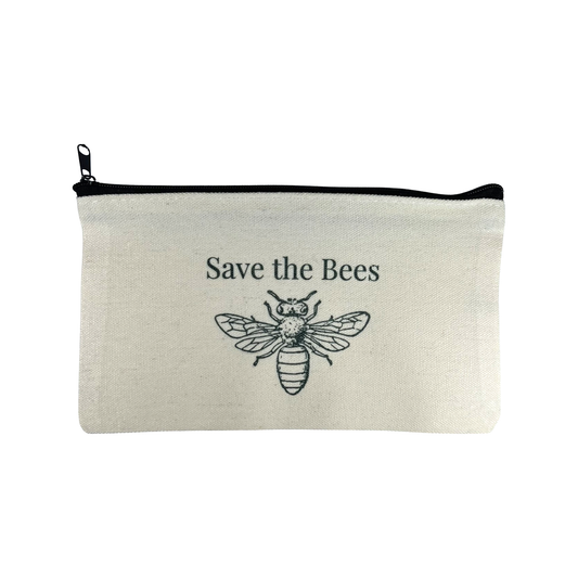 Save the Bees Zipper Pouch