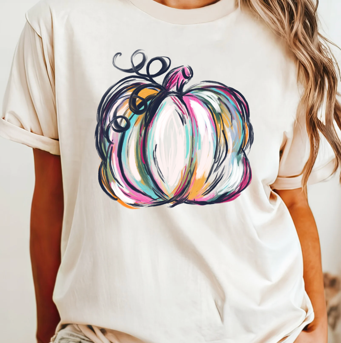 Watercolor Pumpkin Tee