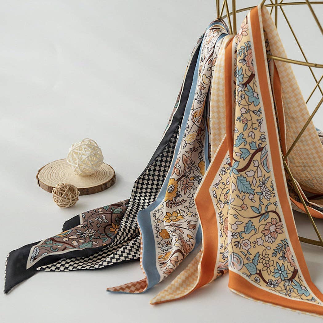 Colorful Print Neck Scarf - British & Classic