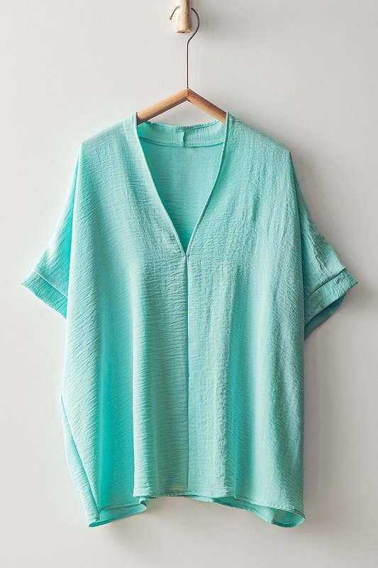 Breezy Airflow V-Neck Top-SS