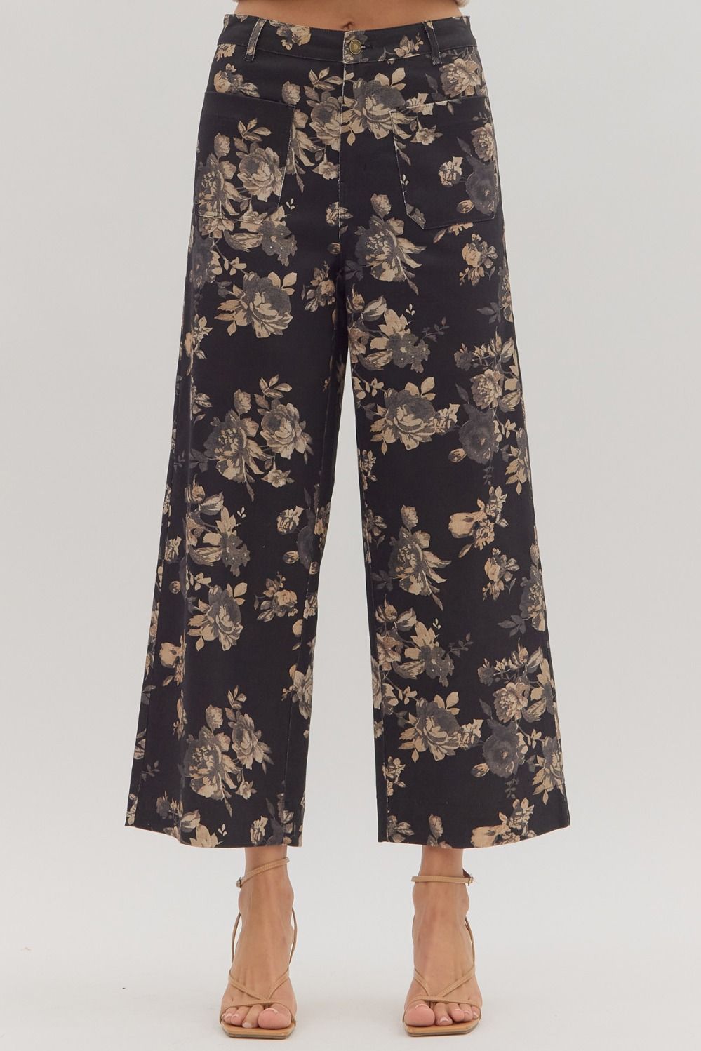 Floral Mid rise Ankle pant
