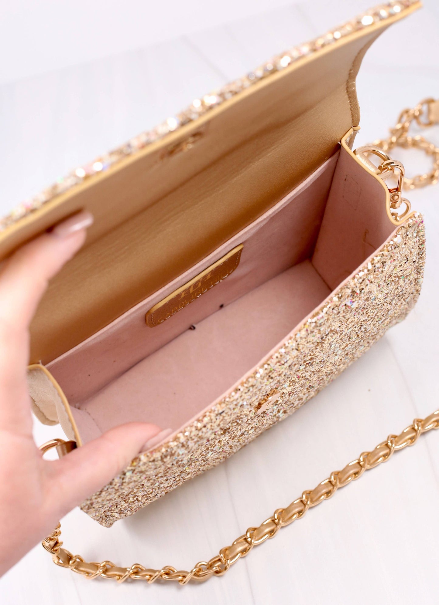 Evelyn Crossbody GLITTER GOLD