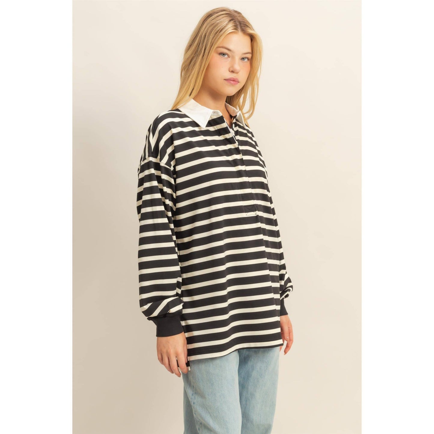 Rugby Polo With Collar Shirt