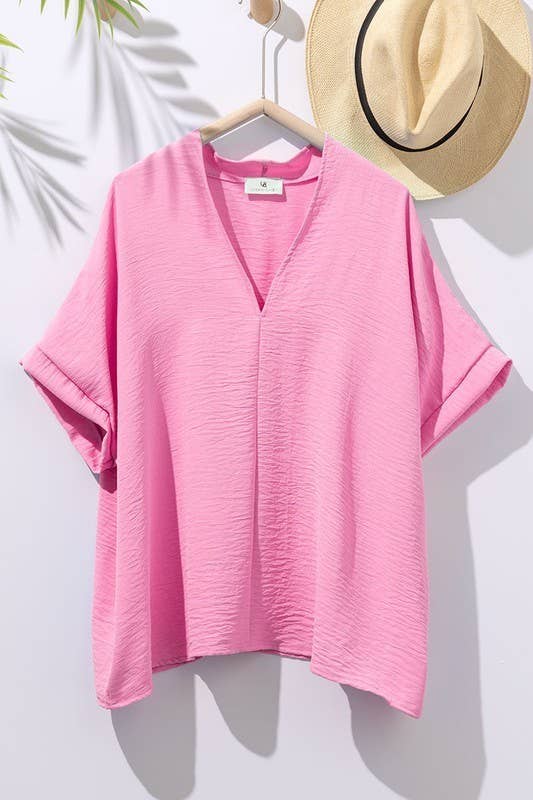 Breezy Airflow V-Neck Top-SS