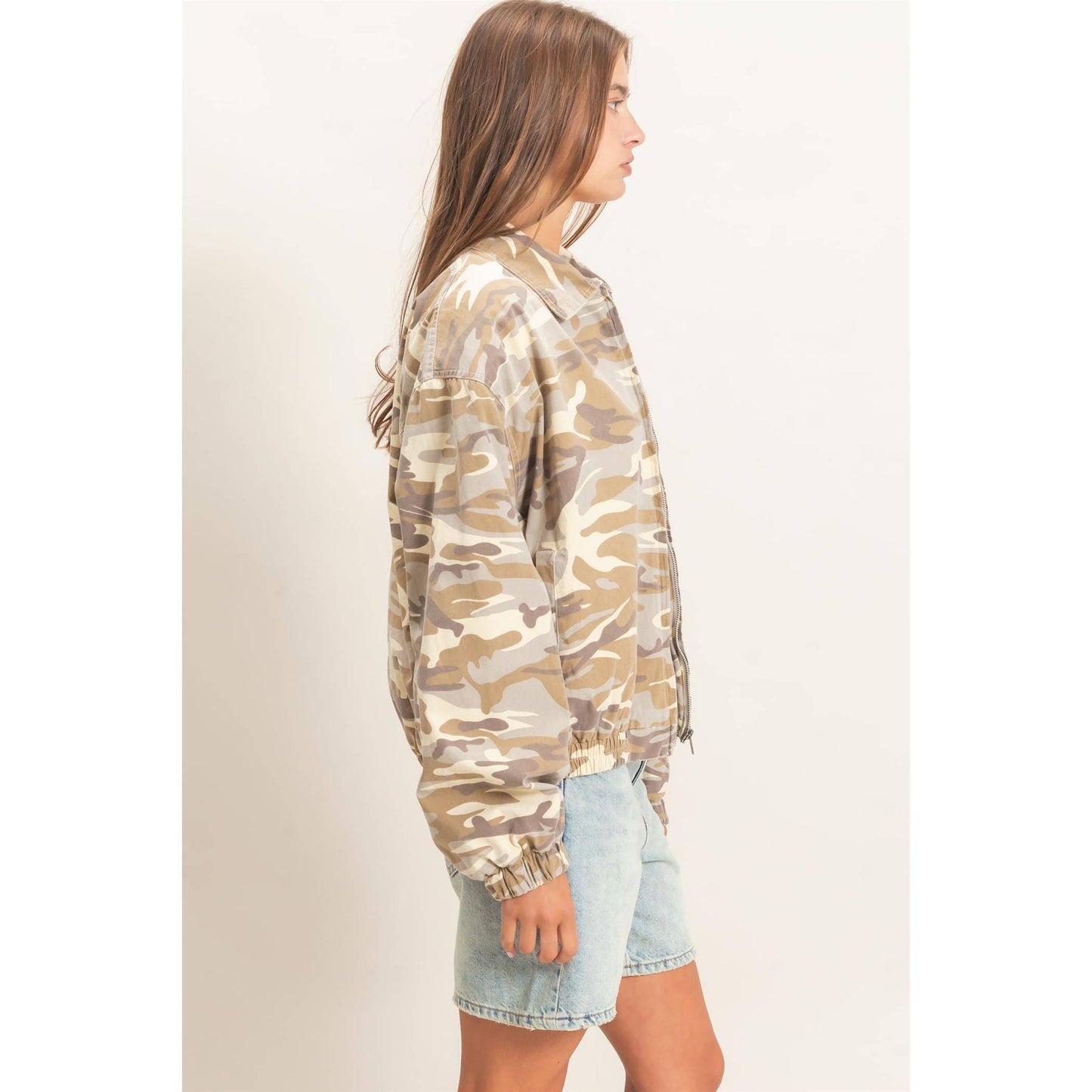 Camouflage Zip-Up Jacket