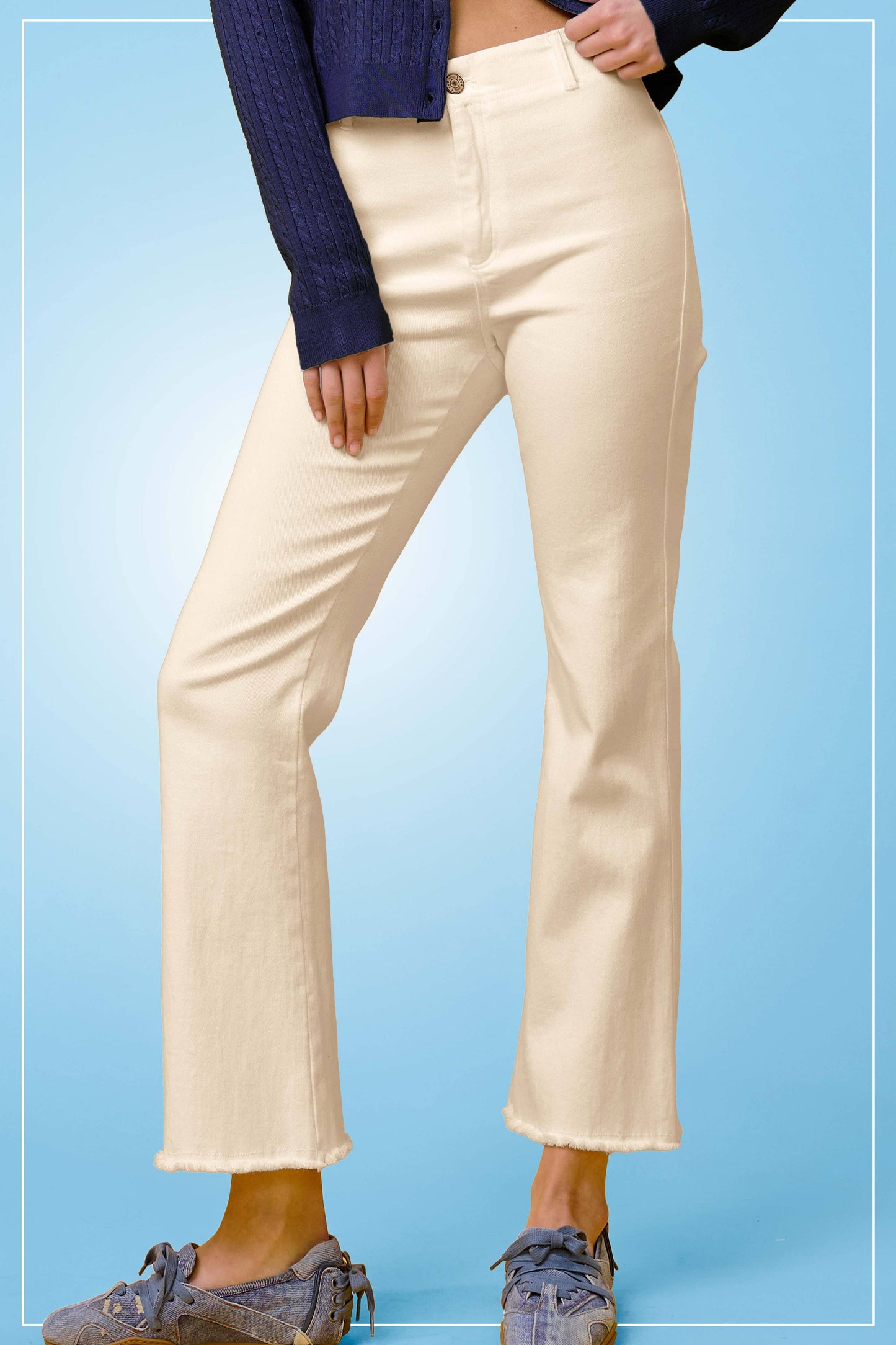Soft Washed Stretchy High Waisted Flare Pants