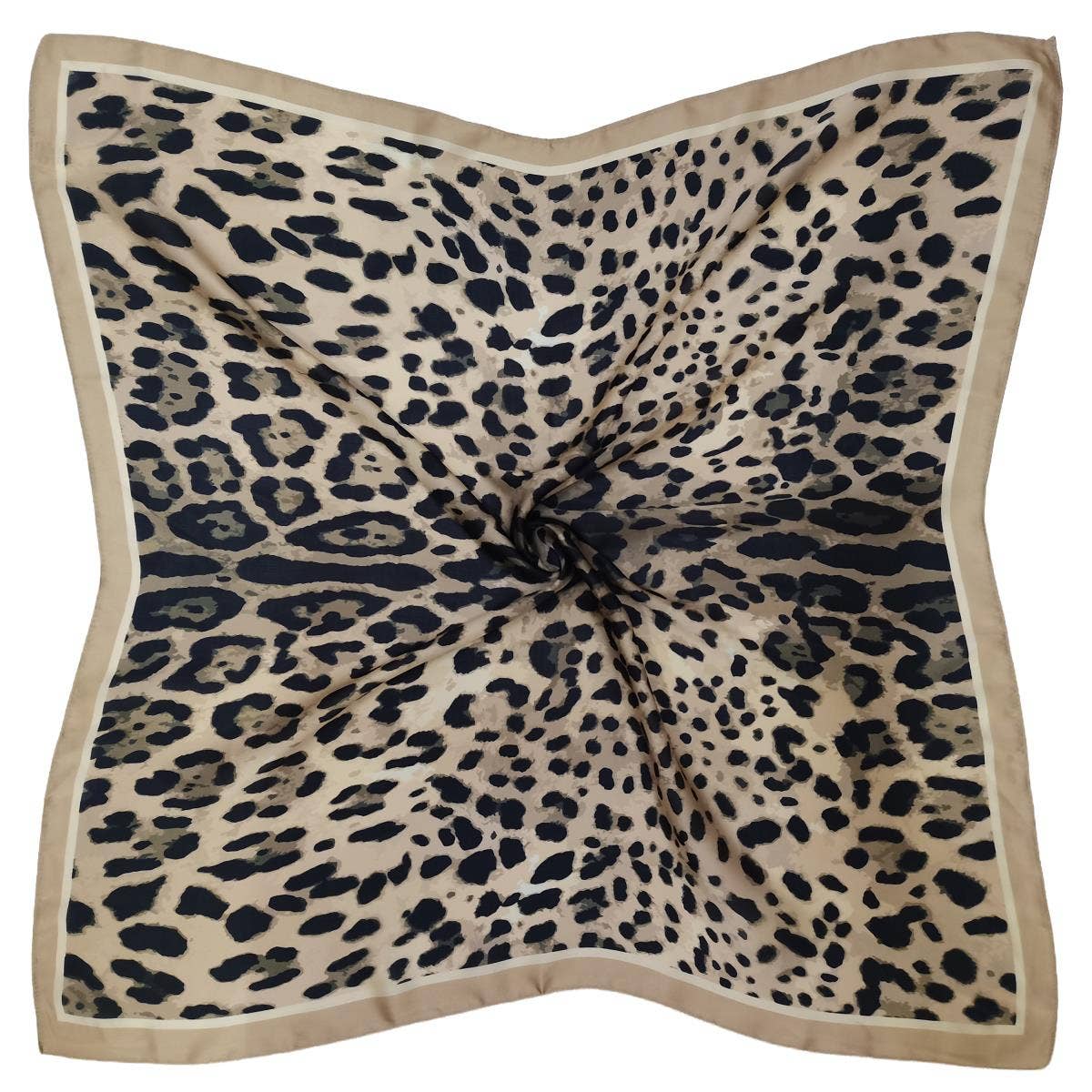 Leopard Print Square Scarf