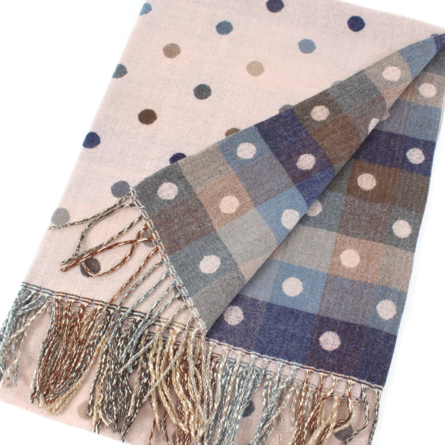 Polka Dots Reversible Scarf