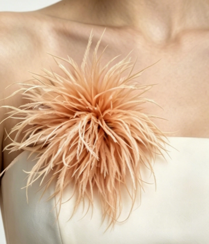 Feather Floral Brooch