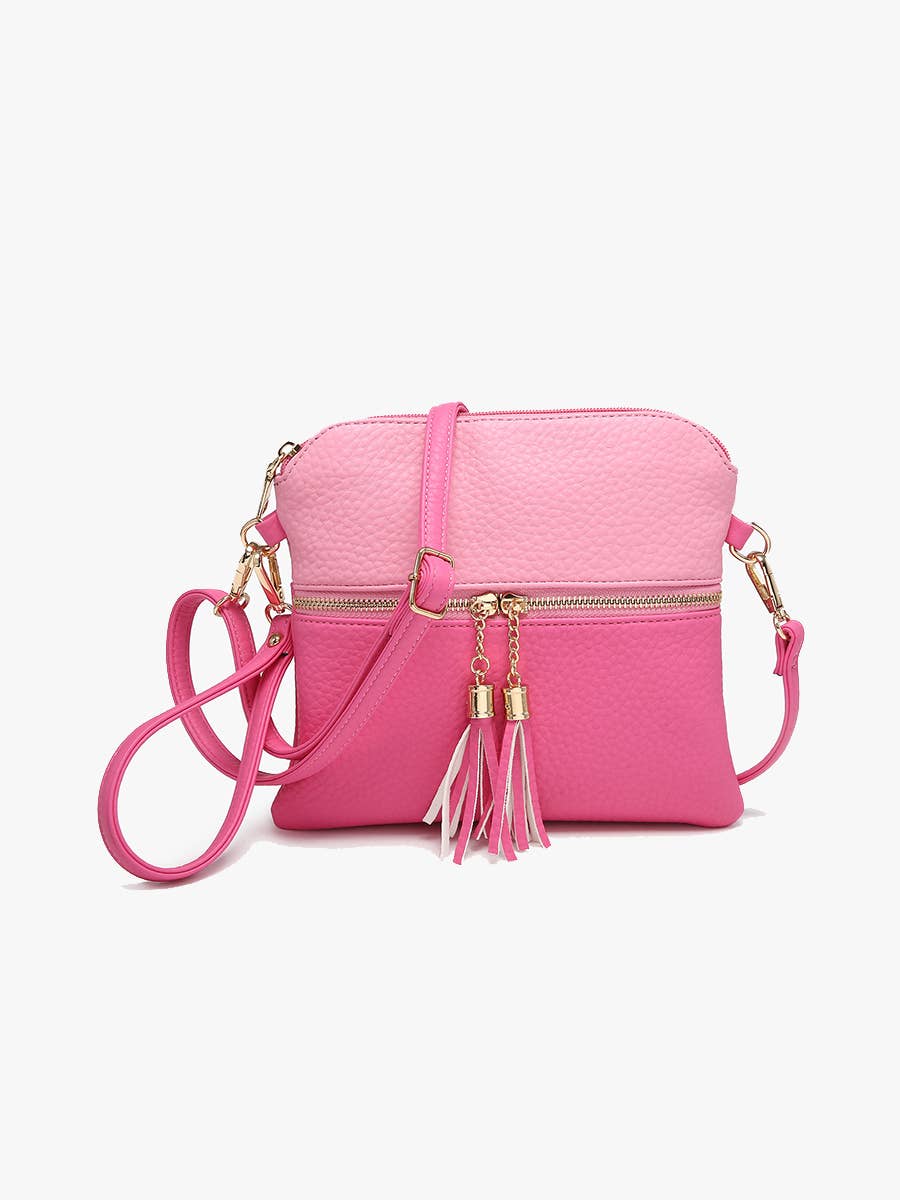 Tara Double Zip Crossbody/Wristlet