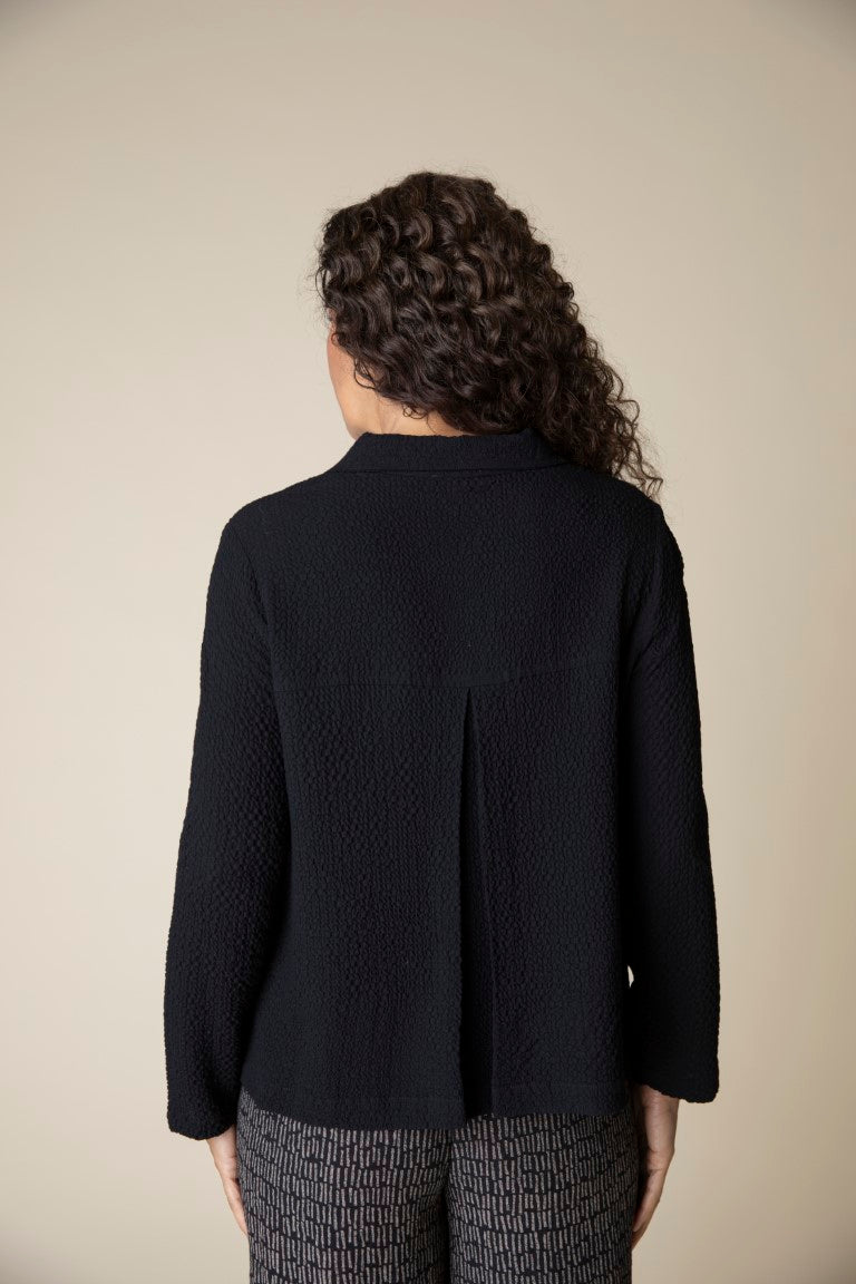 Crinkle crepe Swing Jacket