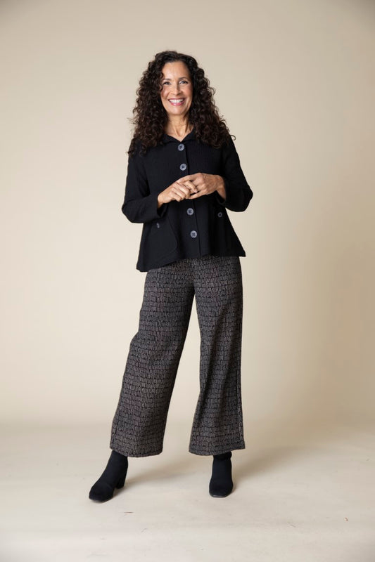 Crinkle crepe Swing Jacket