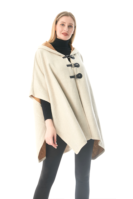 Irelandia Hooded Cape Coat