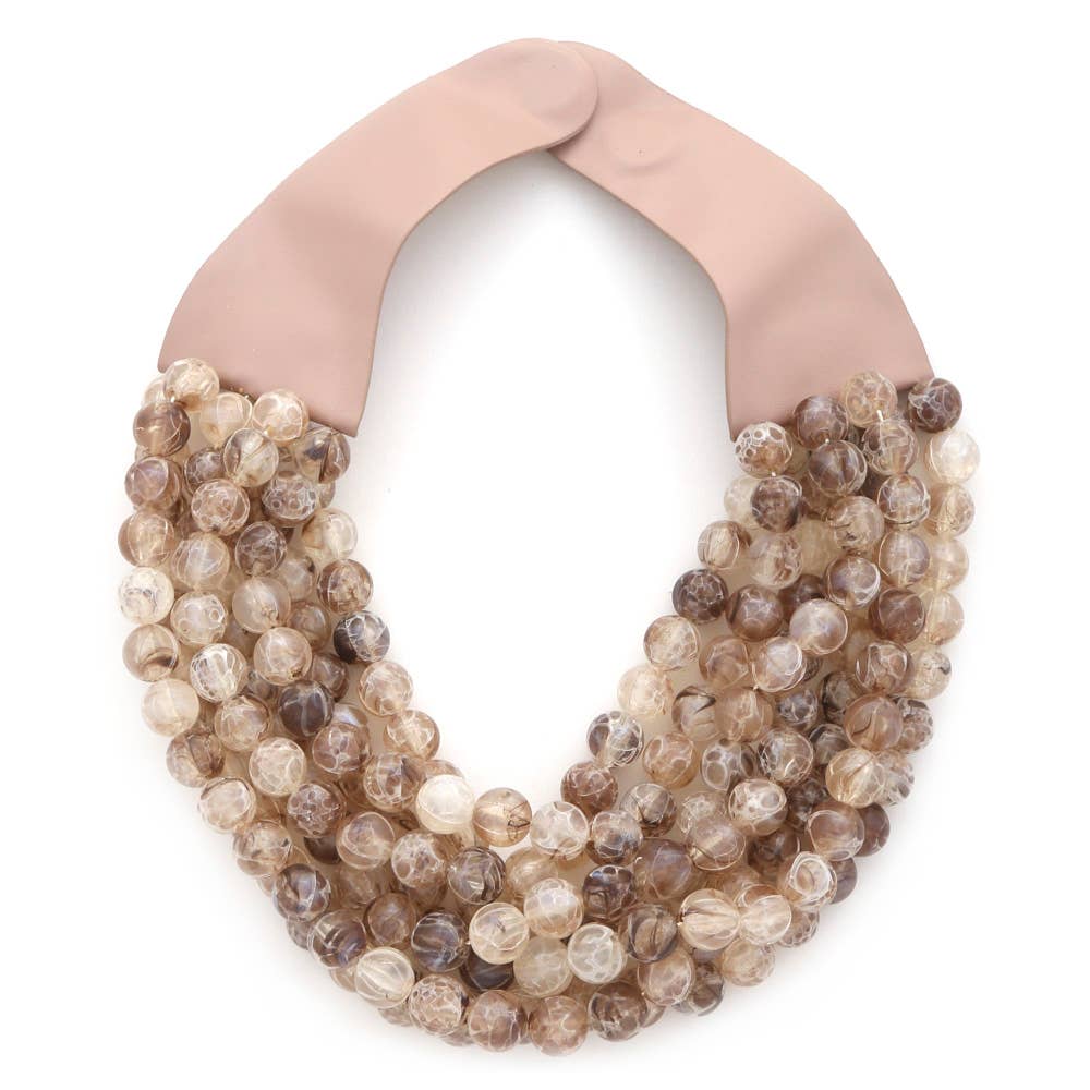 CHUNKY BEADED LAYERED NECKLACE