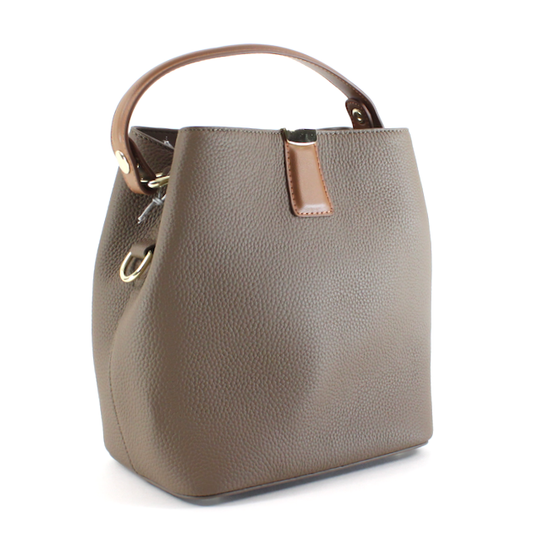 Leather Top Handle Crossbody Bag