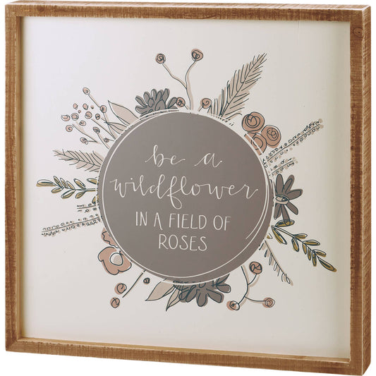 Wildflower Field Of Roses Sign