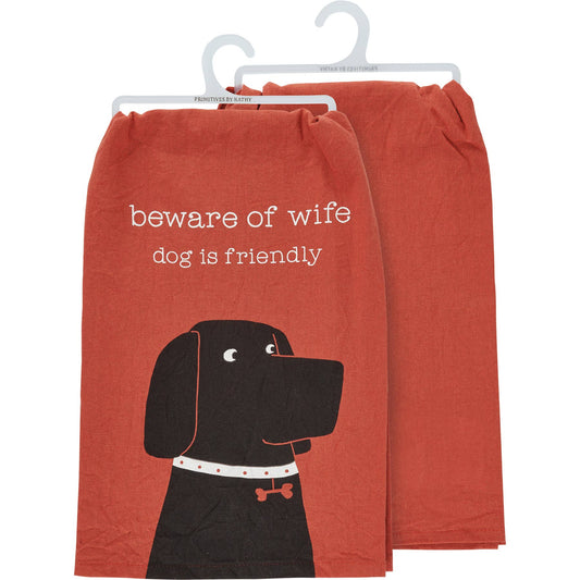 Dog Is Friendly Kitchen Towel