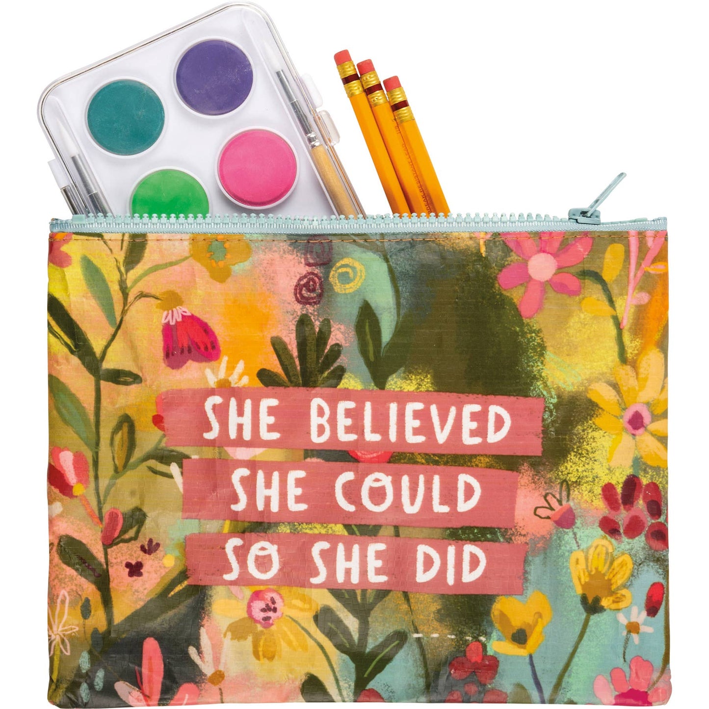 She Believed She Could So She Did Zipper Pouch