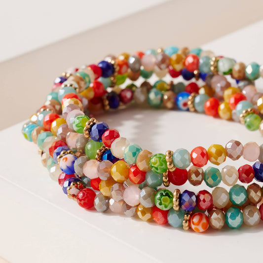 Lampwork Glass Beads Bracelet Set